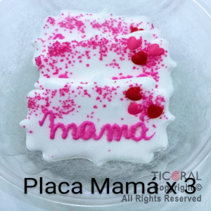 ADORNO PLACA MAMA AZUCAR X 3